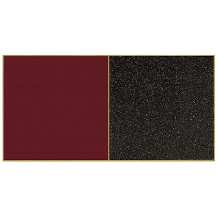 United Visual Products Sliding Door Indoor Enclosed Corkboard, 9 UV9012ACS-BLACK-BLACK